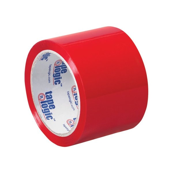 Tape Logic 3'' x 55 yds. Red Tape Logic Carton Sealing Tape, 24PK BUY00021692 - main